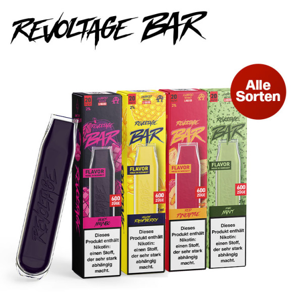 Revoltage Bar - Alle Sorten - 20mg Nikotingehalt