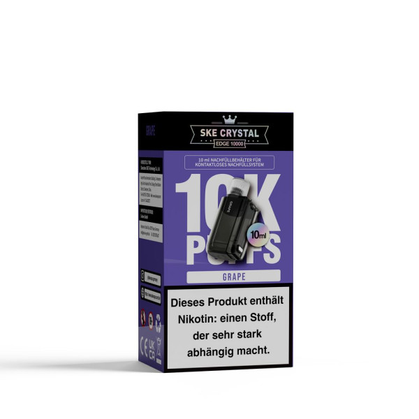 SKE Crystal Edge 10K Grape - 10ml Pod