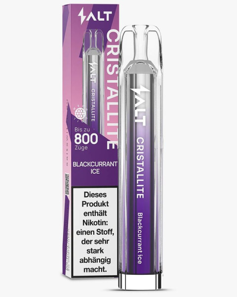 Salt Cristallite Blackcurrant Ice 20mg/ml Einweg E-Zigarette