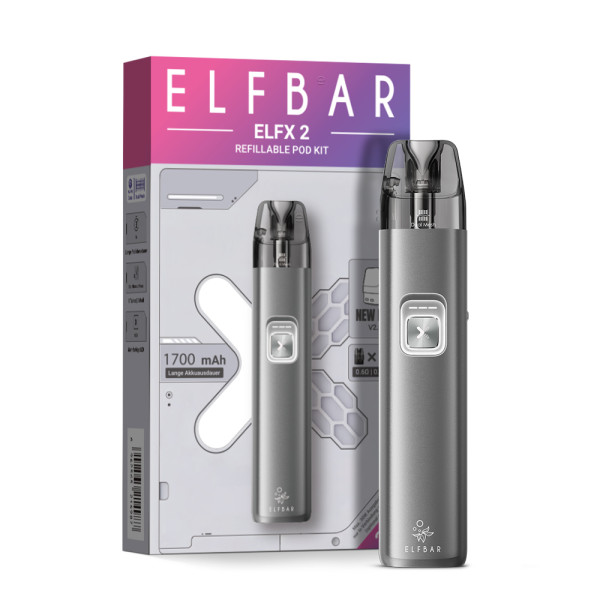 Elfbar ELFX 2 Pod Kit - 1700 mAh Farbe: Space Grey