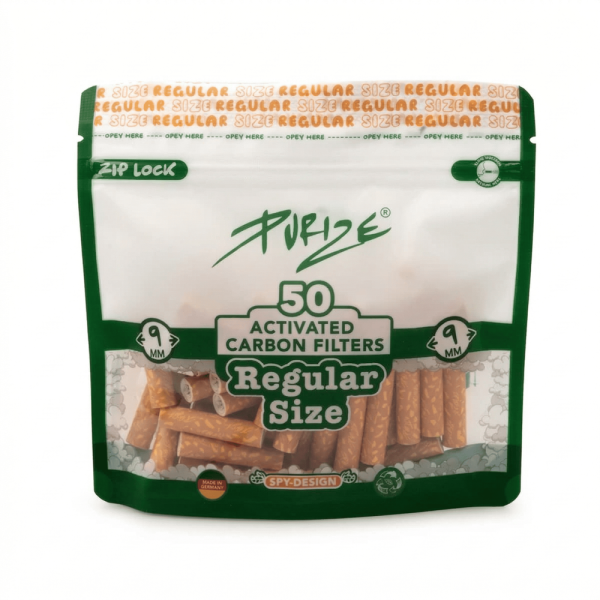 Purize Aktivkohlefilter Regular - Size 9 mm - Spy - 50 Stück
