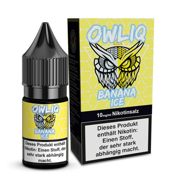 OWLIQ Nikotinsalz Liquid - Banana Ice - 10ml