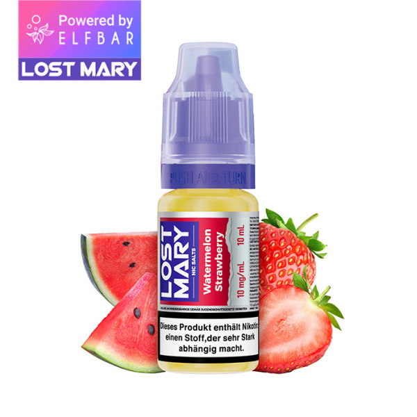 Elfbar Lost Mary Liquid (NicSalt) Watermelon Strawberry 10ml