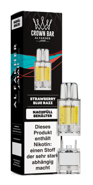 Al Fakher 12K PRO MAX Pod - Strawberry Blue Razz - 20mg Nikotingehalt