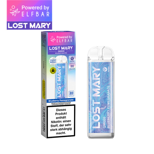 ELFBAR Lost Mary QM600 - Blueberry Pomegranate 20mg Nikotin