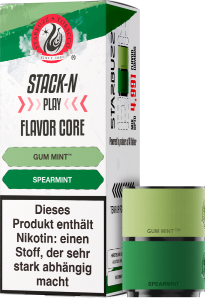 Star Buzz Pod Gum Mint und Spearmint - 2er Pack - 20mg