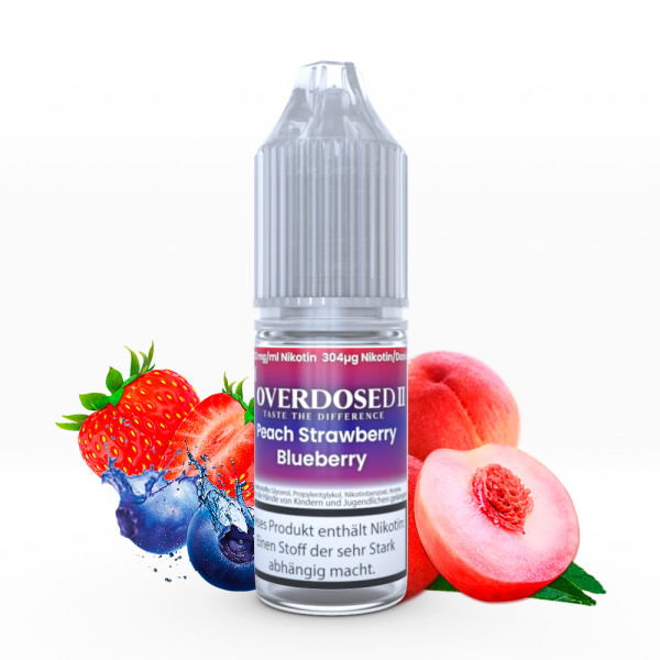 Liquid Peach Strawberry Blueberry - Overdosed