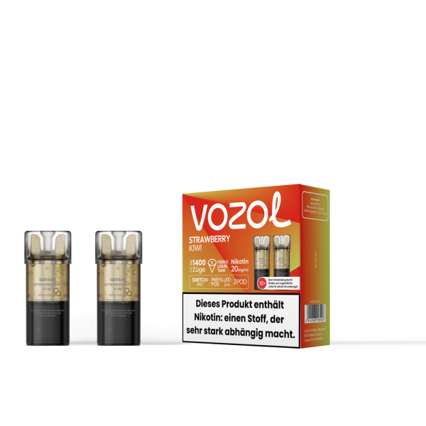 VOZOL Switch Pro Strawberry Kiwi 20mg Nikotin 2er Pack