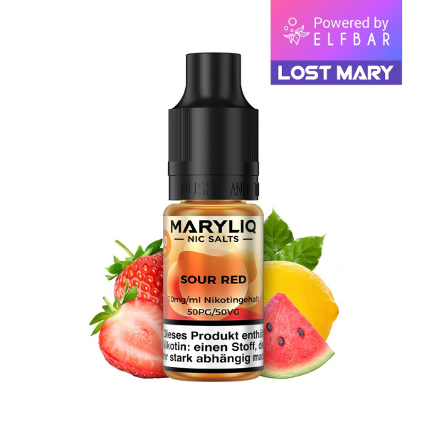 Lost Mary Maryliq - Sour Red - 10ml Nikotinsalz Liquid
