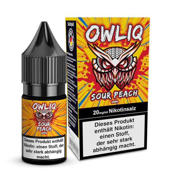 OWLIQ Nikotinsalz Liquid - Sour Peach - 10ml