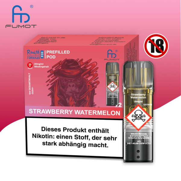 RandM Tornado Strawberry Watermelon 20mg Nikotin 2er Pack