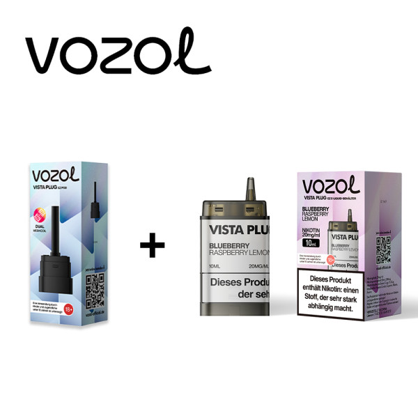 Vozol Vista Plug Ez Blueberry Raspberry Lemon Pod Set