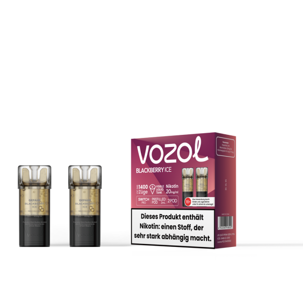 VOZOL Switch Pro Blackberry Ice 20mg Nikotin 2er Pack