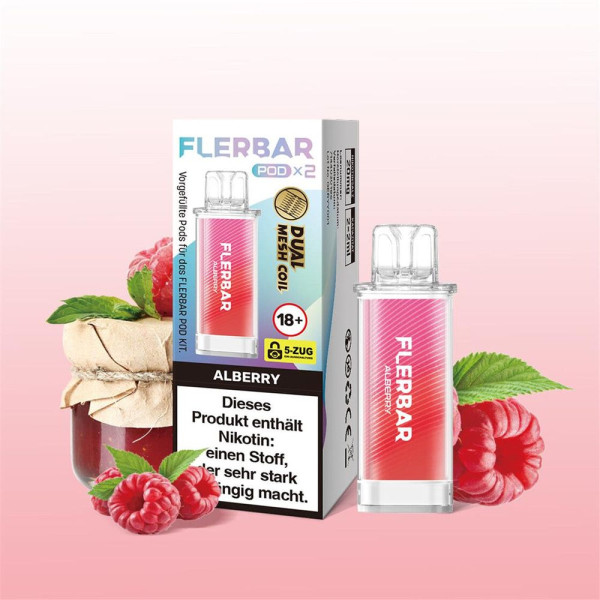 Flerbar Pods - Alberry - 20mg Nikotin - 2er Pack