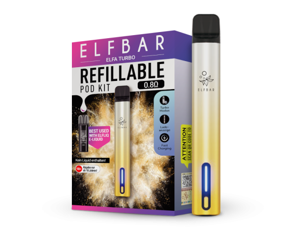 ELFBAR ELFA Turbo Pod Kit 550 mAh Akku - Aurora Gold