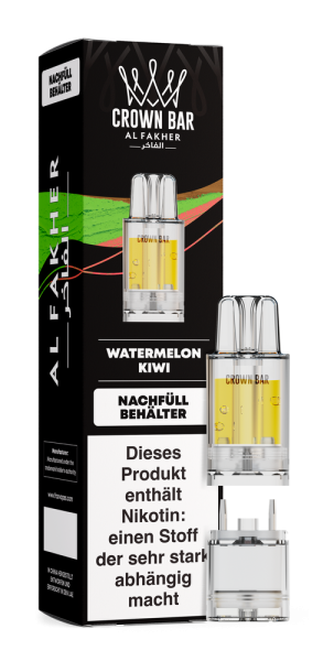 Al Fakher 12K PRO MAX Pod - Watermelon Kiwi - 20mg Nikotingehalt