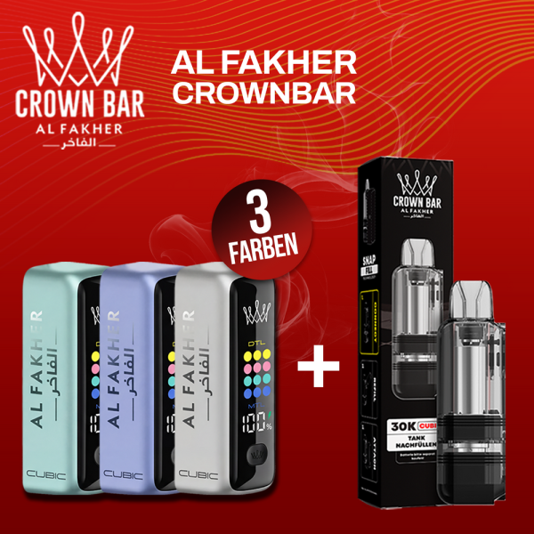 Al Fakher Cubic 30K Kit + Leerpod Set