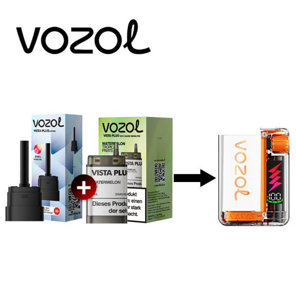 Vozol Vista Plug Ez Watermelon Tropical Fruits Pod Set