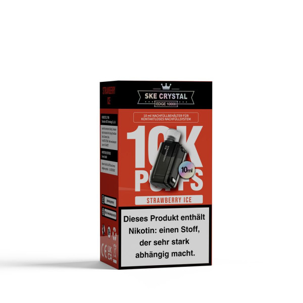 SKE Crystal Edge 10K Strawberry Ice - 10ml Pod