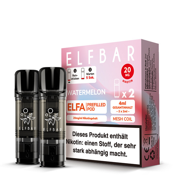 ELFBAR ELFA Watermelon 20mg Nikotin 2er Pack