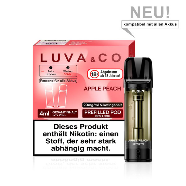 Luva & Co Pods - Apple Peach 20mg Nikotin 2er Pack