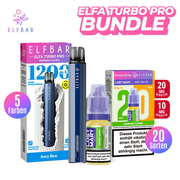 Lost Mary Liquid + ELFA Turbo Pro Bundle Deal