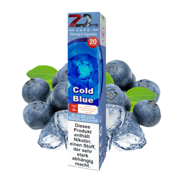 7Days Vape - Cold Blue 20mg/ml 