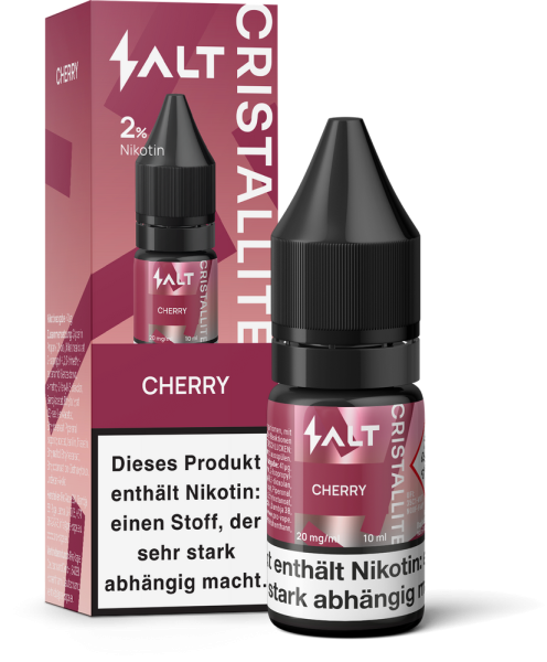 Salt Cristallite Liquid 10ml - Cherry - 20mg/ml Nikotinstärke