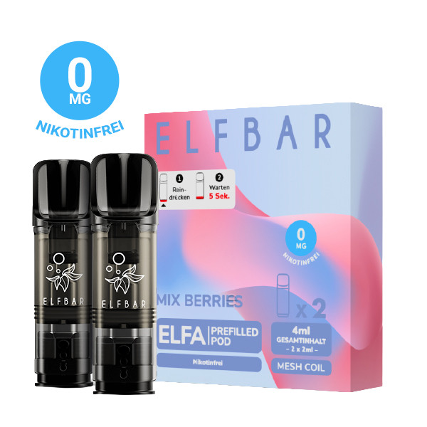 ELFBAR ELFA Mix Berries 0mg Nikotin 2er Pack