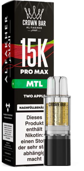 Al Fakher 15K PRO MAX Pod - Two Apple - MTL