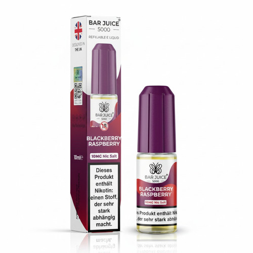 Bar Juice 5000 Nikotinsalz Liquid 10 ml Blackberry Raspberry