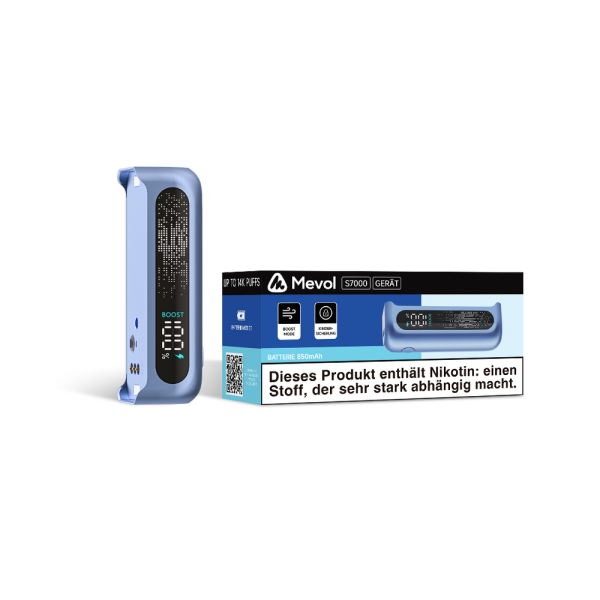 Mevol S7000 Akkuträger 850mAh - Farbe: Blue