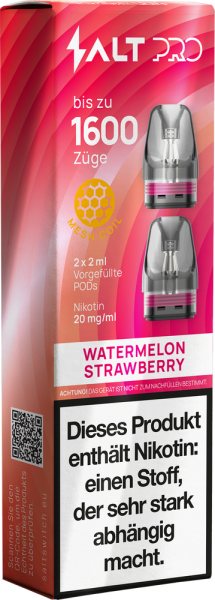 SALT Pro Pod - Watermelon Strawberry - 20mg Nikotingehalt - 2er Pack