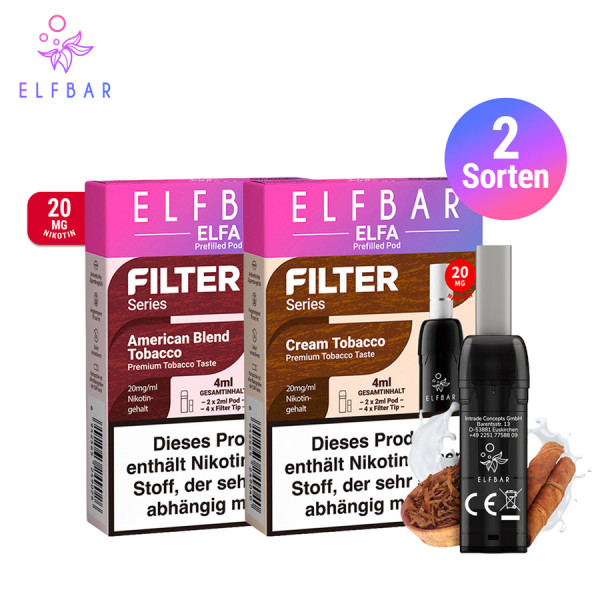 Elfbar Elfa Pods - Filter Series - 2er Pack - Alle Sorten