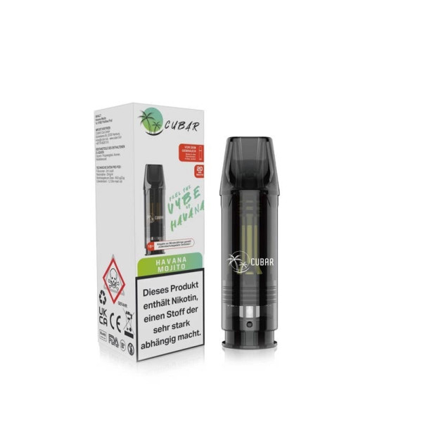 Cubar Prefilled Pods - Lemon Mojito - 2%