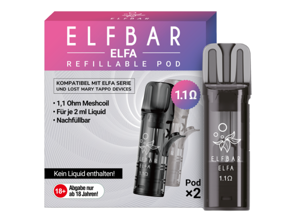 ELFBAR ELFA Refilable Pod 2er Pack (Leer Pod)