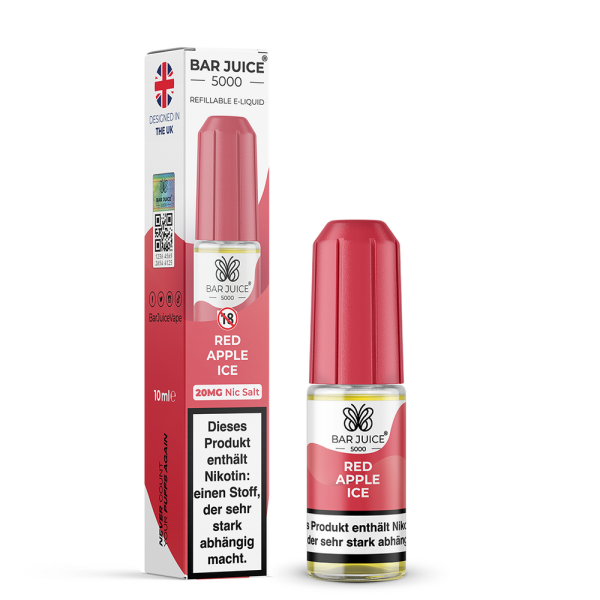 Bar Juice 5000 Nikotinsalz Liquid 10 ml Red Apple Ice