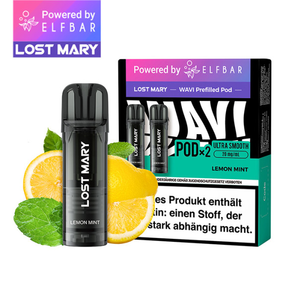 Elfbar Lost Mary WAVI Lemon Mint 20mg Nikotin 2er Pack