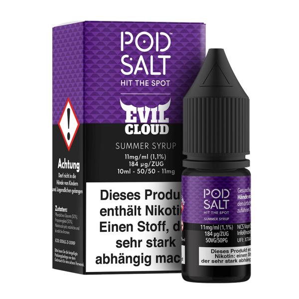 Pod Salt FUSION - Summer Syrup - Nikotinsalz Liquid 20 mg/ml