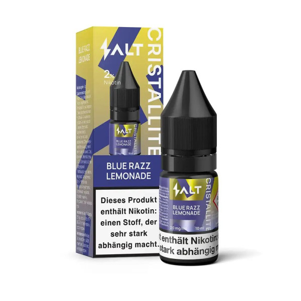 Salt Cristallite Liquid 10ml - Blue Razz Lemonade - 20mg/ml Nikotinstärke