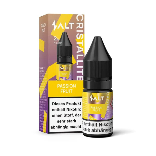 Salt Cristallite Liquid 10ml - Passion Fruit - 20mg/ml Nikotinstärke