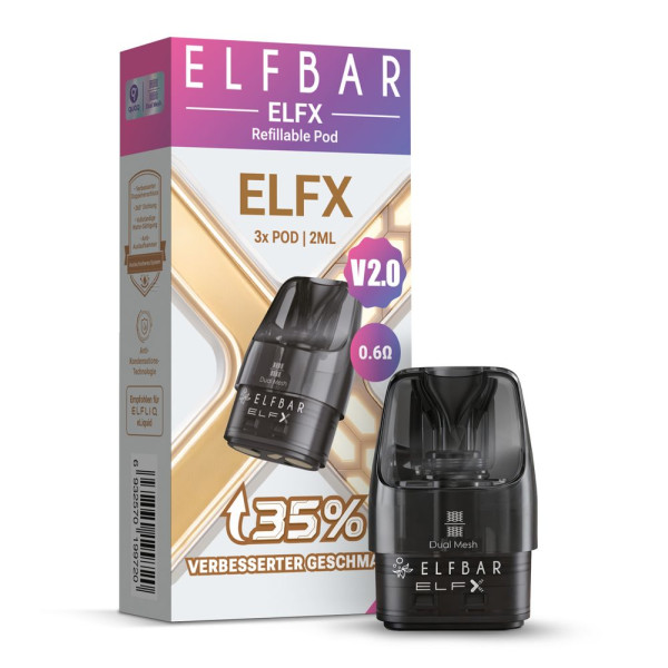 ELFBAR ELFX V2.0 - Refillable Pod - 3er Pack