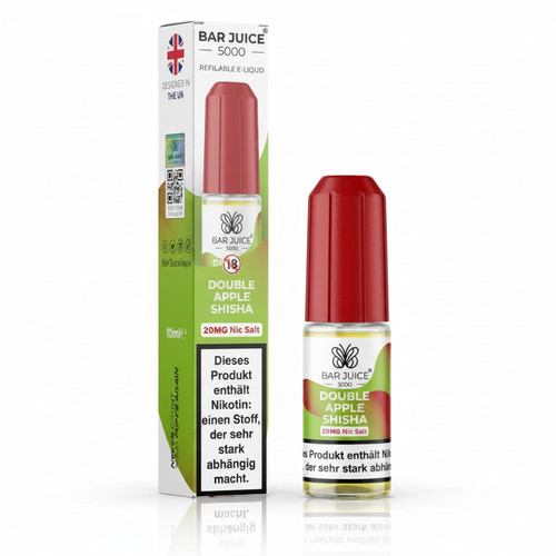 Bar Juice 5000 Nikotinsalz Liquid 10 ml Double Apple Shisha