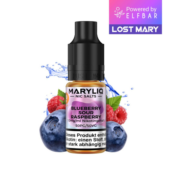 Lost Mary Maryliq - Blueberry Sour Raspberry - 10ml Nikotinsalz Liquid