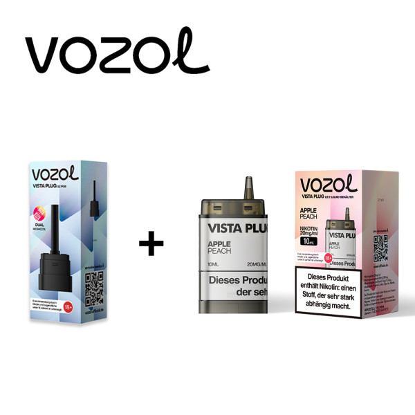 Vozol Vista Plug Ez Apple Peach Pod Set