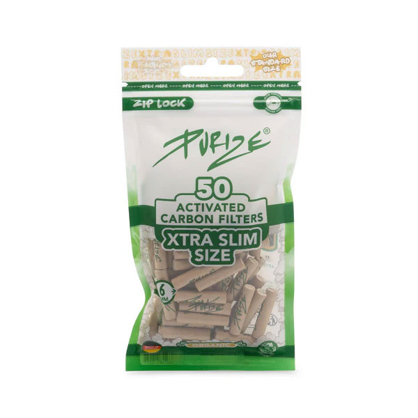 Purize Aktivkohlefilter XTRA Slim - Size 5,9mm - Organic - 50 Stück