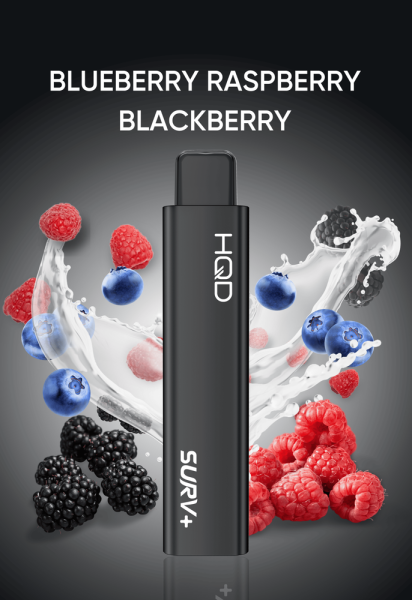 HQD Surv+ Blueberry Raspberry Blackberry 18 mg/ml Nikotin