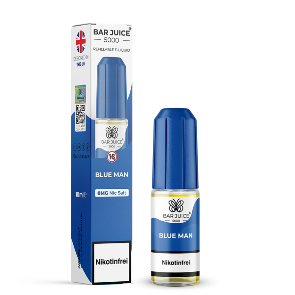 Bar Juice 5000 Nikotinsalz Liquid 10 ml Blue Man