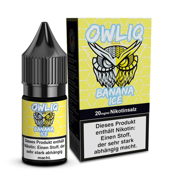 OWLIQ Nikotinsalz Liquid - Banana Ice - 10ml
