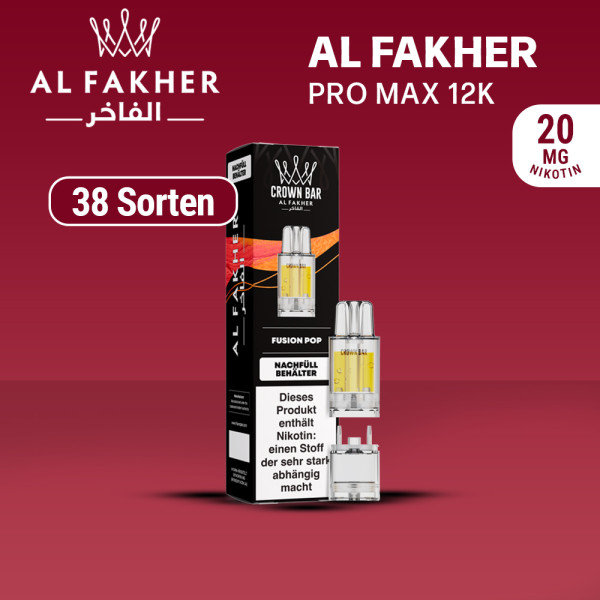 Al Fakher 12K PRO MAX Pod - Alle Sorten